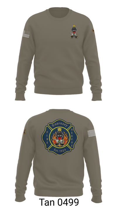 Guernsey Fire & Rescue 73903813 Crew Neck Sweatshirt - 65