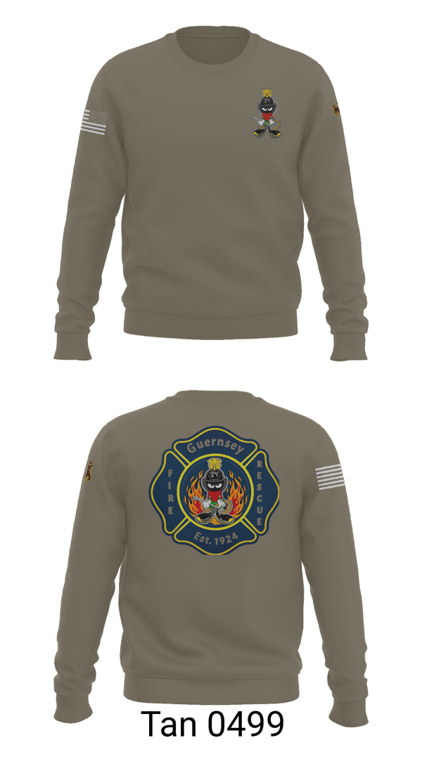 Crew Neck Sweatshirt, Guernsey Fire & Rescue, , Teamtime, Team time, sublimation, custom sports apparel, team uniforms, spirit wear, spiritwear, sports uniforms, custom shirts, team store, custom team store, fundraiser sports, apparel fundraiser