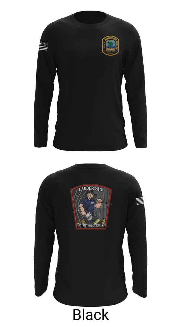 Long Sleeve Performance Shirt, 814 truck, Fire Department, Teamtime, Team time, sublimation, custom sports apparel, team uniforms, spirit wear, spiritwear, sports uniforms, custom shirts, team store, custom team store, fundraiser sports, apparel fundraiser