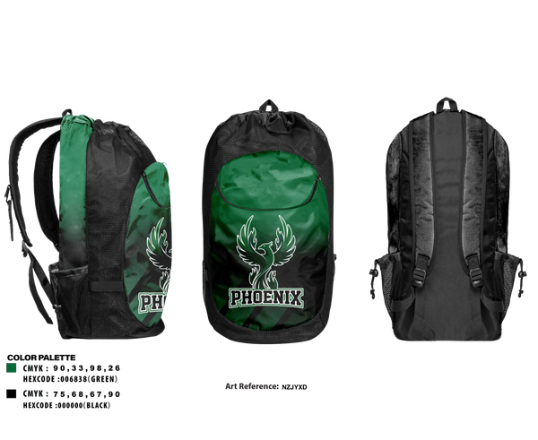Gear Bag, Phoenix, Men's Soccer, Teamtime, Team time, sublimation, custom sports apparel, team uniforms, spirit wear, spiritwear, sports uniforms, custom shirts, team store, custom team store, fundraiser sports, apparel fundraiser