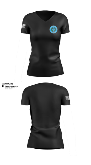 Womens Short Sleeve Vneck Shirt, Gary Job Corps, Police, Teamtime, Team time, sublimation, custom sports apparel, team uniforms, spirit wear, spiritwear, sports uniforms, custom shirts, team store, custom team store, fundraiser sports, apparel fundraiser