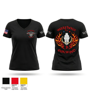 Womens Short Sleeve Vneck Shirt, Warthogs MC, Police, Teamtime, Team time, sublimation, custom sports apparel, team uniforms, spirit wear, spiritwear, sports uniforms, custom shirts, team store, custom team store, fundraiser sports, apparel fundraiser