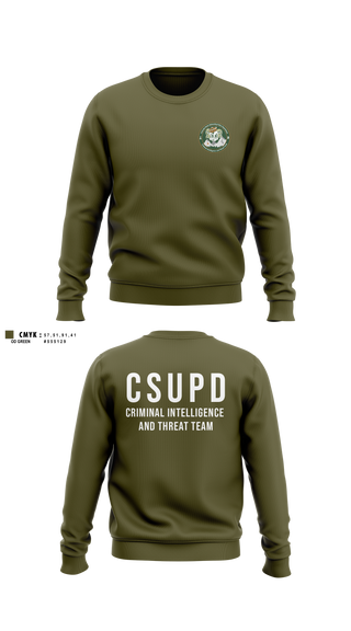 Crew Neck Sweatshirt, Criminal Intelligence and Threat Team, Police, Teamtime, Team time, sublimation, custom sports apparel, team uniforms, spirit wear, spiritwear, sports uniforms, custom shirts, team store, custom team store, fundraiser sports, apparel fundraiser