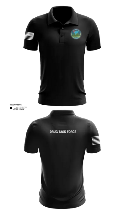 Pine to Prairie Drug Task Force 29462522 Short Sleeve Performance Polo - 21