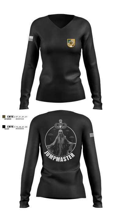 A Co 8th Psy-B 29784704 Women's Long Sleeve V-neck Shirt - 22