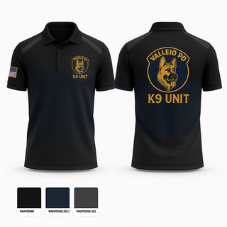 Long Sleeve Performance Polo, Vallejo PD K9 Unit, , Teamtime, Team time, sublimation, custom sports apparel, team uniforms, spirit wear, spiritwear, sports uniforms, custom shirts, team store, custom team store, fundraiser sports, apparel fundraiser