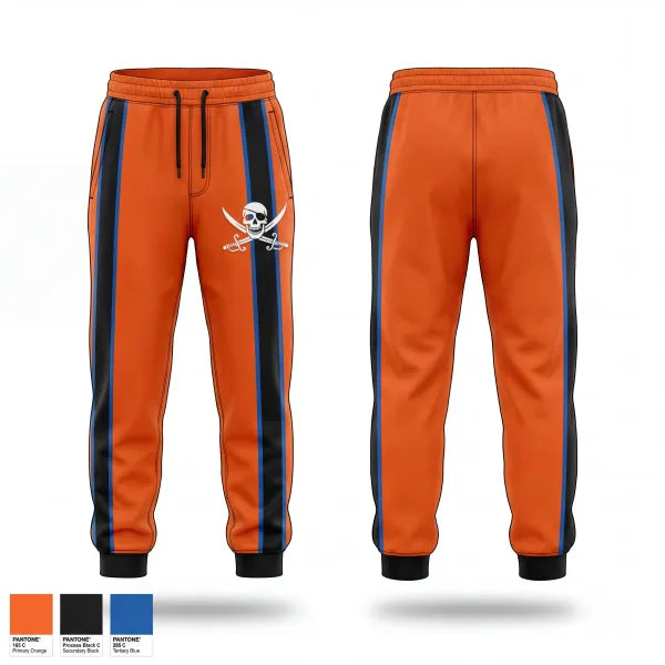 Sweatpants, PIRATES, Bowling, Teamtime, Team time, sublimation, custom sports apparel, team uniforms, spirit wear, spiritwear, sports uniforms, custom shirts, team store, custom team store, fundraiser sports, apparel fundraiser