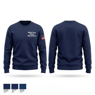 Crew Neck Sweatshirt, White Pine Police Department, Police, Teamtime, Team time, sublimation, custom sports apparel, team uniforms, spirit wear, spiritwear, sports uniforms, custom shirts, team store, custom team store, fundraiser sports, apparel fundraiser