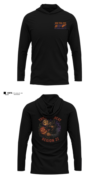 Long Sleeve Performance Shirt with hood, Region 22, Police, Teamtime, Team time, sublimation, custom sports apparel, team uniforms, spirit wear, spiritwear, sports uniforms, custom shirts, team store, custom team store, fundraiser sports, apparel fundraiser