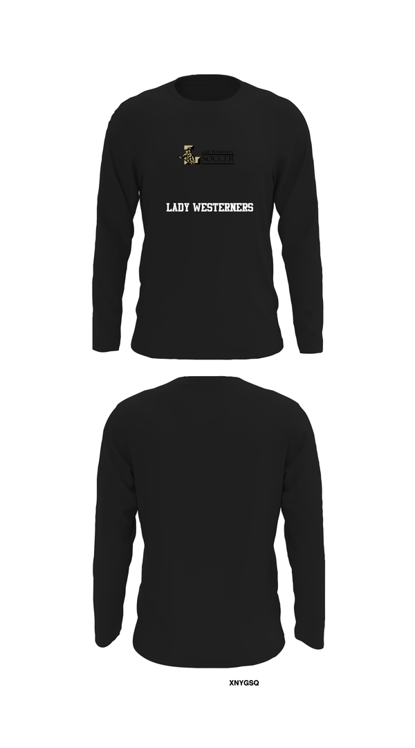 Long Sleeve Performance Shirt, Lady Westerners, Women's Soccer, Teamtime, Team time, sublimation, custom sports apparel, team uniforms, spirit wear, spiritwear, sports uniforms, custom shirts, team store, custom team store, fundraiser sports, apparel fundraiser