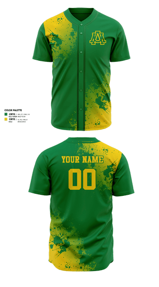 Full Button Baseball Jersey, AUM, Softball, Teamtime, Team time, sublimation, custom sports apparel, team uniforms, spirit wear, spiritwear, sports uniforms, custom shirts, team store, custom team store, fundraiser sports, apparel fundraiser