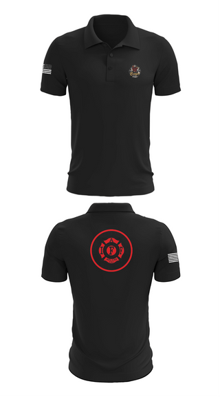 Short Sleeve Performance Polo, Bangor fire, Fire Department, Teamtime, Team time, sublimation, custom sports apparel, team uniforms, spirit wear, spiritwear, sports uniforms, custom shirts, team store, custom team store, fundraiser sports, apparel fundraiser