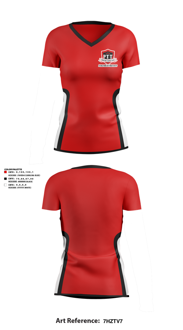 Womens Short Sleeve Vneck Shirt, Positive Trash Talk, Women's Basketball, Teamtime, Team time, sublimation, custom sports apparel, team uniforms, spirit wear, spiritwear, sports uniforms, custom shirts, team store, custom team store, fundraiser sports, apparel fundraiser
