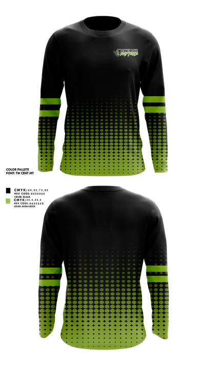 Raptors Youth Sports 84670064 Long Sleeve Performance Shirt 1