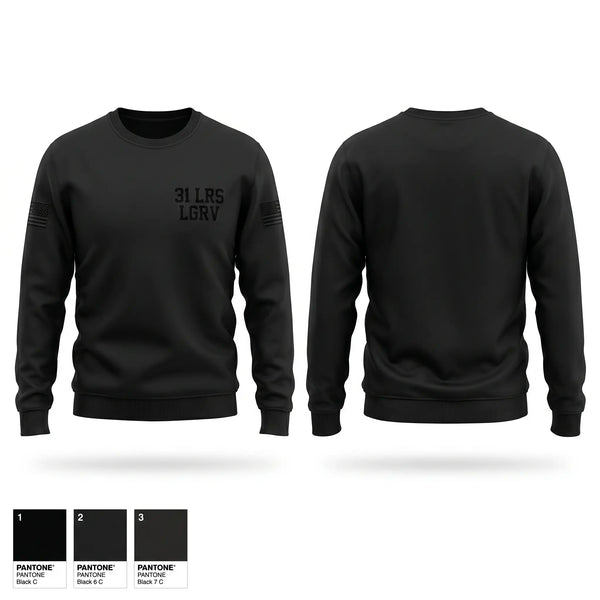 Crew Neck Sweatshirt, 31 LRS LGRV, Air Force, Teamtime, Team time, sublimation, custom sports apparel, team uniforms, spirit wear, spiritwear, sports uniforms, custom shirts, team store, custom team store, fundraiser sports, apparel fundraiser