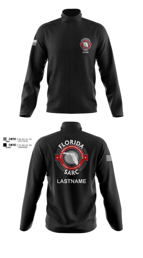 Fleece Jacket, Florida State Animal Response Coalition, , Teamtime, Team time, sublimation, custom sports apparel, team uniforms, spirit wear, spiritwear, sports uniforms, custom shirts, team store, custom team store, fundraiser sports, apparel fundraiser