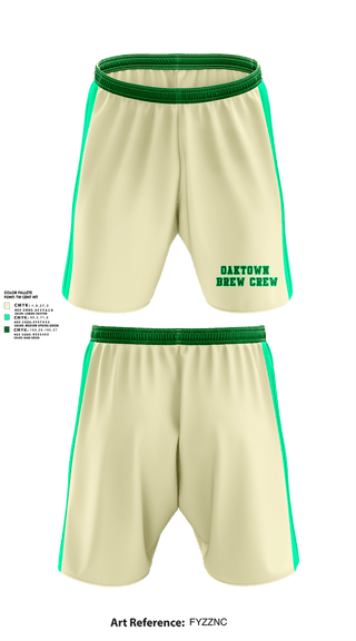 Athletic Shorts With Pockets, Oaktown Brew Crew, Baseball, Teamtime, Team time, sublimation, custom sports apparel, team uniforms, spirit wear, spiritwear, sports uniforms, custom shirts, team store, custom team store, fundraiser sports, apparel fundraiser