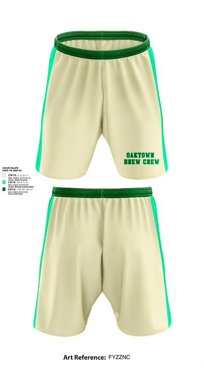 Oaktown Brew Crew  Athletic Shorts With Pockets - 1