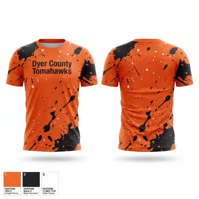 Dyer County Tomahawks 6526413 Short Sleeve Performance Shirt - 1