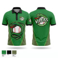 Eastern Iowa Vipers Short Sleeve Performance Polo - 1