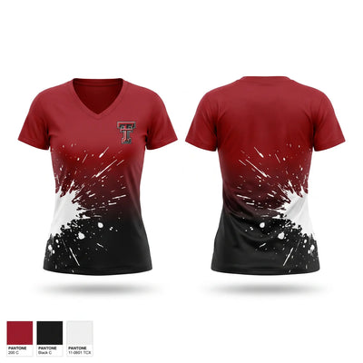 Tualatin Timberwolves Women's Short Sleeve V-neck Shirt - 1