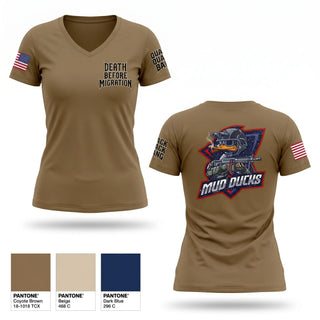 Womens Short Sleeve Vneck Shirt, , Army, Teamtime, Team time, sublimation, custom sports apparel, team uniforms, spirit wear, spiritwear, sports uniforms, custom shirts, team store, custom team store, fundraiser sports, apparel fundraiser