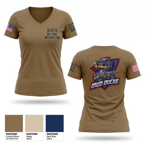 Womens Short Sleeve Vneck Shirt, , Army, Teamtime, Team time, sublimation, custom sports apparel, team uniforms, spirit wear, spiritwear, sports uniforms, custom shirts, team store, custom team store, fundraiser sports, apparel fundraiser