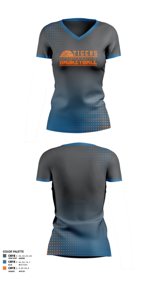 Womens Short Sleeve Vneck Shirt, Hardee Lady Cats, Women's Basketball, Teamtime, Team time, sublimation, custom sports apparel, team uniforms, spirit wear, spiritwear, sports uniforms, custom shirts, team store, custom team store, fundraiser sports, apparel fundraiser