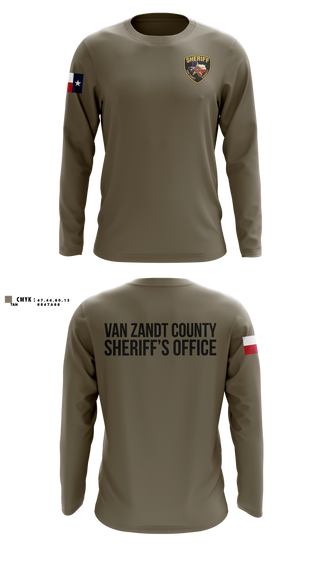Long Sleeve Performance Shirt, Van Zandt county sheriff’s office, Police, Teamtime, Team time, sublimation, custom sports apparel, team uniforms, spirit wear, spiritwear, sports uniforms, custom shirts, team store, custom team store, fundraiser sports, apparel fundraiser