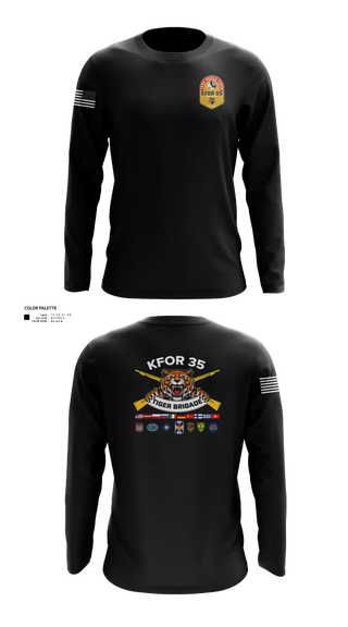 Long Sleeve Performance Shirt, 256th Infantry Brigade Combat Team, National Guard, Teamtime, Team time, sublimation, custom sports apparel, team uniforms, spirit wear, spiritwear, sports uniforms, custom shirts, team store, custom team store, fundraiser sports, apparel fundraiser