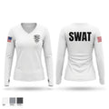 Lauderdale County Sheriff's Department SWAT Women's Long Sleeve V-neck Shirt - 1