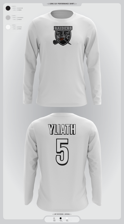 NE Raiders 46563054 Long Sleeve Performance Shirt 3