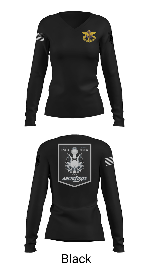 Womens Long Sleeve Vneck Shirt, Fox Co 3-10 GSAB, , Teamtime, Team time, sublimation, custom sports apparel, team uniforms, spirit wear, spiritwear, sports uniforms, custom shirts, team store, custom team store, fundraiser sports, apparel fundraiser