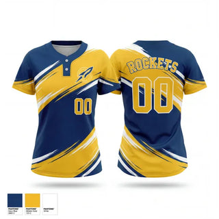 Two Button Softball Jersey, Streetsboro High School Softball, Softball, Teamtime, Team time, sublimation, custom sports apparel, team uniforms, spirit wear, spiritwear, sports uniforms, custom shirts, team store, custom team store, fundraiser sports, apparel fundraiser