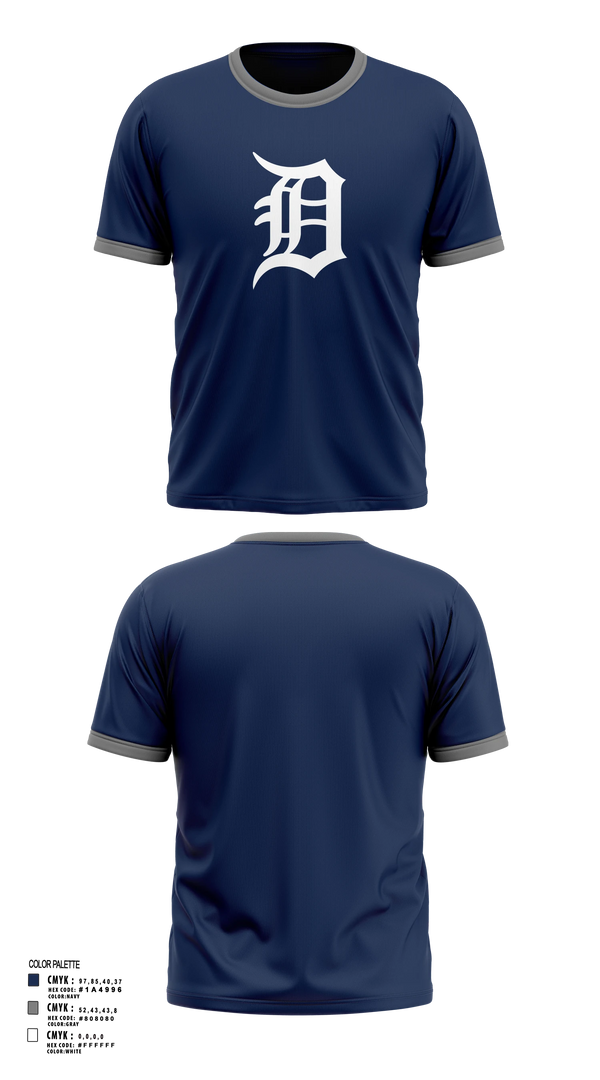 Short Sleeve Performance Shirt, Tigers, Baseball, Teamtime, Team time, sublimation, custom sports apparel, team uniforms, spirit wear, spiritwear, sports uniforms, custom shirts, team store, custom team store, fundraiser sports, apparel fundraiser