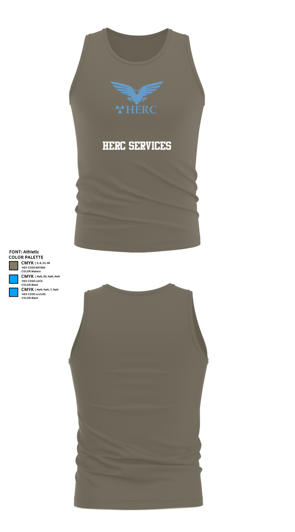 Tank Top, Herc Services, , Teamtime, Team time, sublimation, custom sports apparel, team uniforms, spirit wear, spiritwear, sports uniforms, custom shirts, team store, custom team store, fundraiser sports, apparel fundraiser
