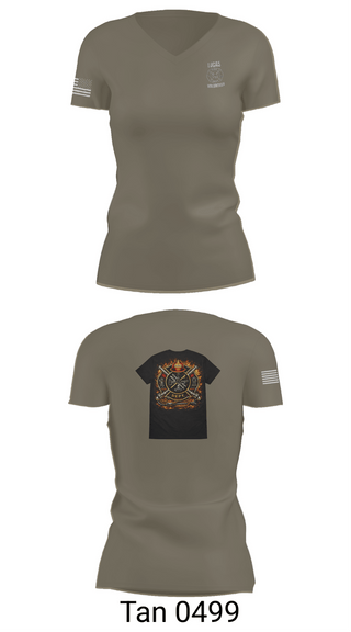 Womens Short Sleeve Vneck Shirt, Lucas Volunteer Fire Department, Fire Department, Teamtime, Team time, sublimation, custom sports apparel, team uniforms, spirit wear, spiritwear, sports uniforms, custom shirts, team store, custom team store, fundraiser sports, apparel fundraiser
