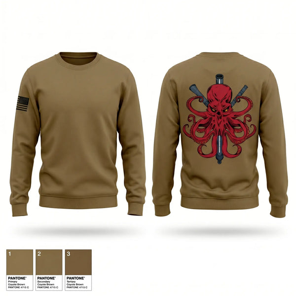 Crew Neck Sweatshirt, Kraken, Army, Teamtime, Team time, sublimation, custom sports apparel, team uniforms, spirit wear, spiritwear, sports uniforms, custom shirts, team store, custom team store, fundraiser sports, apparel fundraiser