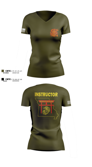 Womens Short Sleeve Vneck Shirt, MARCOR DET FLW, , Teamtime, Team time, sublimation, custom sports apparel, team uniforms, spirit wear, spiritwear, sports uniforms, custom shirts, team store, custom team store, fundraiser sports, apparel fundraiser