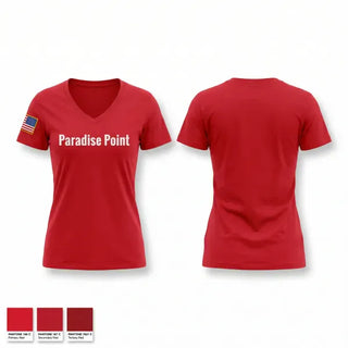 Womens Short Sleeve Vneck Shirt, Paradise Point, Fire Department, Teamtime, Team time, sublimation, custom sports apparel, team uniforms, spirit wear, spiritwear, sports uniforms, custom shirts, team store, custom team store, fundraiser sports, apparel fundraiser