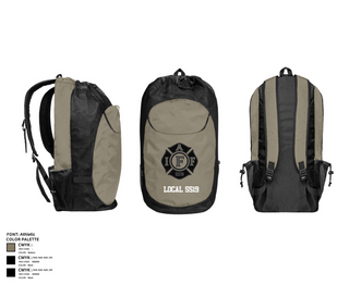 Gear Bag, Local 5519, Fire Department, Teamtime, Team time, sublimation, custom sports apparel, team uniforms, spirit wear, spiritwear, sports uniforms, custom shirts, team store, custom team store, fundraiser sports, apparel fundraiser