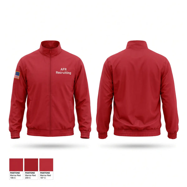 Windbreaker, AFR Recruiting, Air Force, Teamtime, Team time, sublimation, custom sports apparel, team uniforms, spirit wear, spiritwear, sports uniforms, custom shirts, team store, custom team store, fundraiser sports, apparel fundraiser