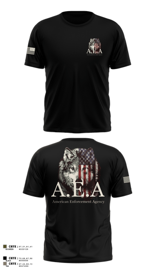 Old School Cotton Feel Shirt, American Enforcement Agency, Police, Teamtime, Team time, sublimation, custom sports apparel, team uniforms, spirit wear, spiritwear, sports uniforms, custom shirts, team store, custom team store, fundraiser sports, apparel fundraiser