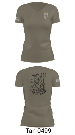 Womens Short Sleeve Vneck Shirt, CRS, Police, Teamtime, Team time, sublimation, custom sports apparel, team uniforms, spirit wear, spiritwear, sports uniforms, custom shirts, team store, custom team store, fundraiser sports, apparel fundraiser