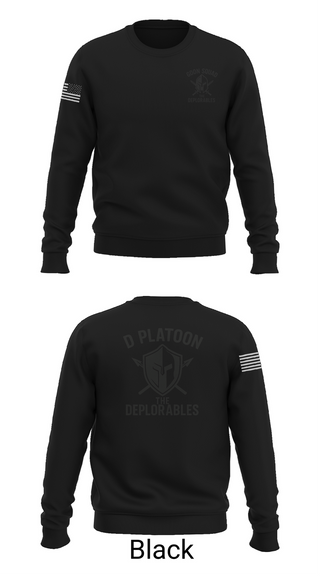 Crew Neck Sweatshirt, D Platoon, Police, Teamtime, Team time, sublimation, custom sports apparel, team uniforms, spirit wear, spiritwear, sports uniforms, custom shirts, team store, custom team store, fundraiser sports, apparel fundraiser