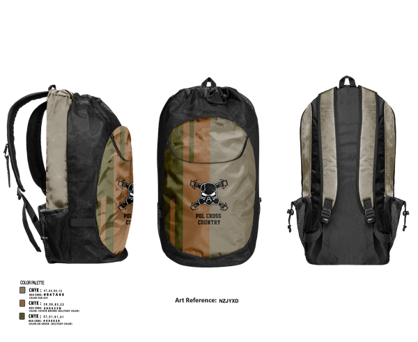 Gear Bag, POL, Cross Country, Teamtime, Team time, sublimation, custom sports apparel, team uniforms, spirit wear, spiritwear, sports uniforms, custom shirts, team store, custom team store, fundraiser sports, apparel fundraiser