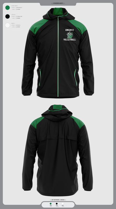 Nordonia Knights Volleyball 89412151 Windbreaker - 2