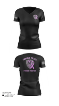 Tesuque Police Dept 47912639 Women's Short Sleeve V-neck Shirt - 21