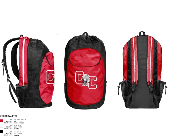 Gear Bag, Crow Creek Chieftains, Cross Country, Teamtime, Team time, sublimation, custom sports apparel, team uniforms, spirit wear, spiritwear, sports uniforms, custom shirts, team store, custom team store, fundraiser sports, apparel fundraiser