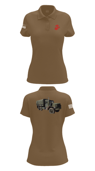 Womens Short Sleeve Performance Polo, H&S Battalion HQ CO Station Motor T, , Teamtime, Team time, sublimation, custom sports apparel, team uniforms, spirit wear, spiritwear, sports uniforms, custom shirts, team store, custom team store, fundraiser sports, apparel fundraiser